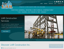 Tablet Screenshot of larconstruction.com